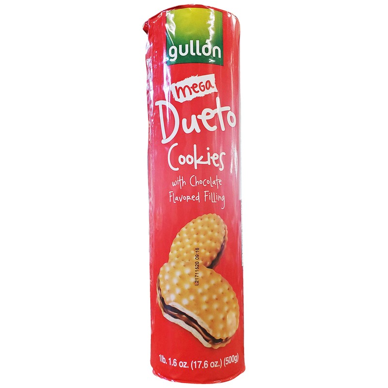 Gullon Dueto Cookies with Chocolate Flavored Filling (3 Pack, Total