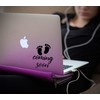World Design Coming Soon Baby 6" Laptop Back Decal