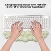 Ergonomic Memory Foam Cloud Keyboard Wrist Rest - Green Support