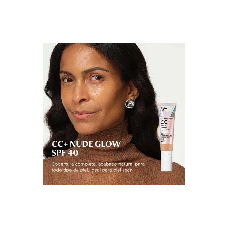 It Cosmetics CC Cream Nude Glow con Protector Solar FPS