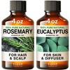 KUKKA essential oils Rosemary Oil for Hair & Eucalyptus Essential
