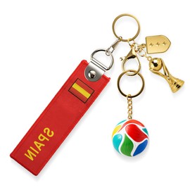 Soccer Keychain Set - 4PCS World Cup Inspired Accessories