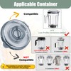 WSEYU Replacement Lid Compatible with 64 oz Low Profile Container