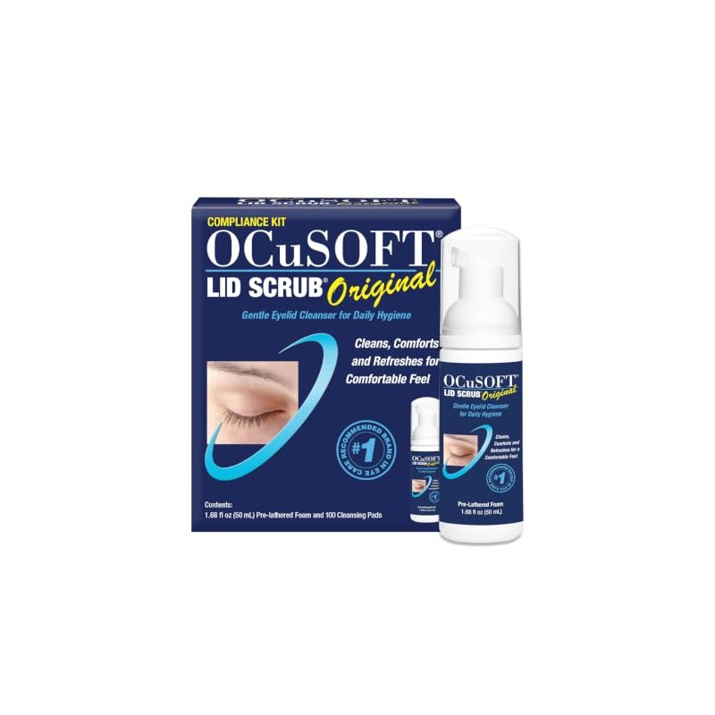 Ocusoft Lid Scrub Eyelid Cleanser Compliance Kit, Original Formula Size: