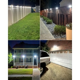 LIFENGSOLER 160LEDs Solar Motion Lights Outdoor,3-Sides Solar Wall Lights Outdoor, 270° Wide Angle, 3 Lighting Modes Security Light for Front Door Fence Yad Garage (Adjustable Solar Panel, 4)
