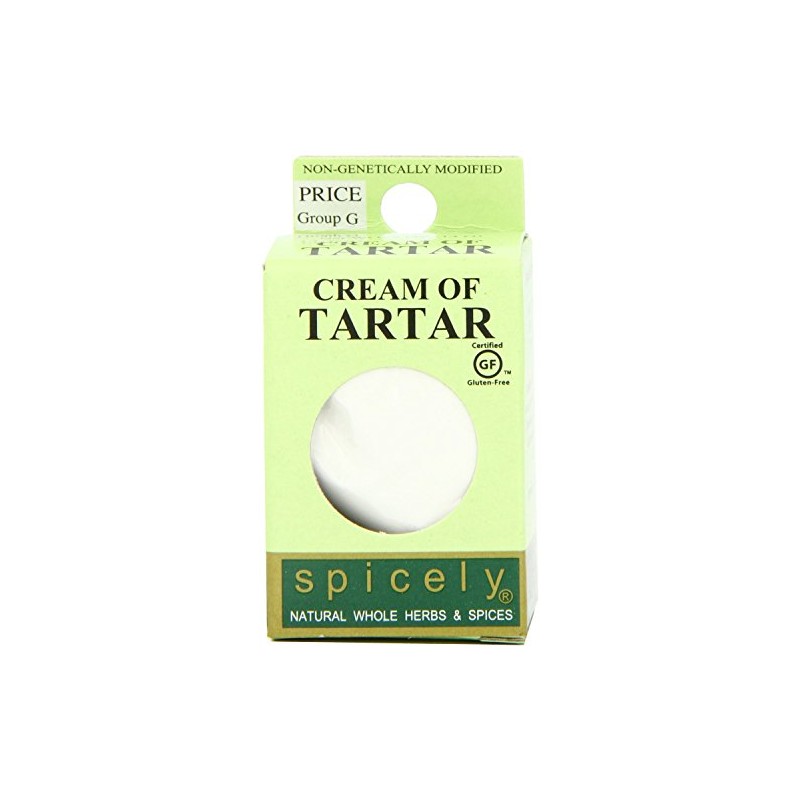 Spicely Cream of Tartar 0.50 Ounce ecoBox Certified Gluten-Free
