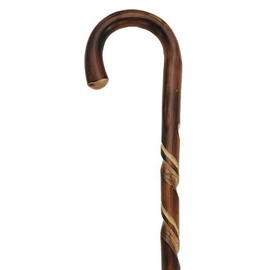 Men Crook Cane Scorched Chestnut -Affordable Gift! Item #DHAR-9763800