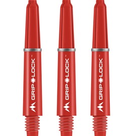 Mission Darts S1071 GripLock Durable Nylon Shafts | Tweenie Dart Stems | Red
