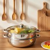 ZENFUN Steamer Pot With Lid 2 Tier, Multipurpose Stainless Steel