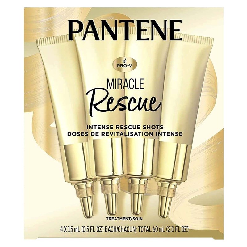 Pantene Miracle Intense Rescue Shots Tratamiento para el cabello seco,
