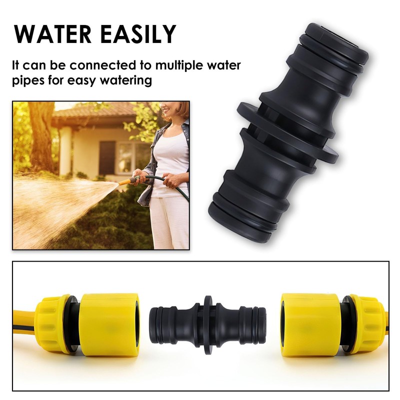 Hose Coupling 1/2 Inch, Hose Connector, Double Connector, Garden Hose