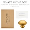 Ravinte 30 Pack Gold Kitchen Cabinet Knobs 1-1/4 Inch Round