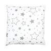TupTam Children's Cushion Cover Decorative Patterned Grey Galaxy Size: 40