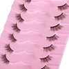 Half Lashes Natural Look Wispy Soft Strip Mink Eyelashes Cat