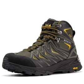 BOTAS PRO Men's Waterproof Hiking Boots, 6 Inch Slip Resistant Light Weight Outdoor Boots(BP22111-14)
