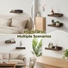 Z metnal Mini Floating Shelves, Small Natural Wooden Display Wall