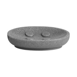Premier Housewares 1601507 Canyon Soap Dish - Grey 3 x 14 x 9 cm