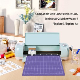 Gwybkq Cutting Mat for Cricut Explore Air 2/Maker 6 Pack Strong 12x12 Purple Adhesive Sticky Non-Slip Cut Mats for Silhouette Cameo 4/3/2/1 Replacement Accessories for Crafts