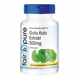 Gotu Kola Extract 500 mg - Vegan - 180 Capsules - High Dose