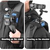 Head Strap Mount Backpack Shoulder Strap Mount Compatible with GoPro