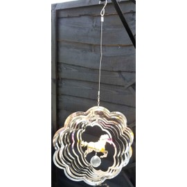 Stainless Steel Wind Spinner - 3D Mobile - Leaping Horse Spinner