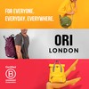 ORI LONDON Rolltop Backpack for Men & Women with Magnetic