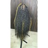 Black and Honey Blonde Two Colors Mix Boho Knotless Braided
