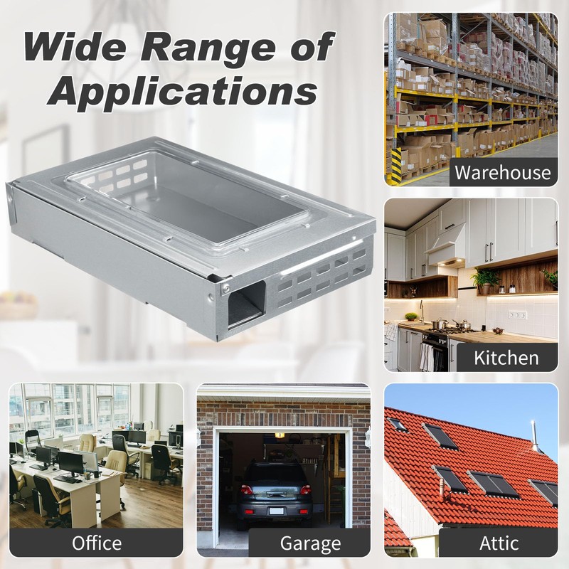 Qualirey 4 Pack Multi Catch Mice Trap Clear Top Humanized