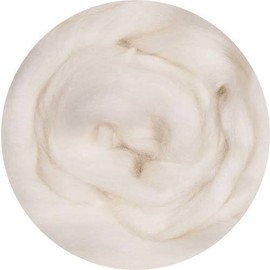 Merino Wool Roving for Felting - Natural OFFWHITE (Save: 4 Ounces)
