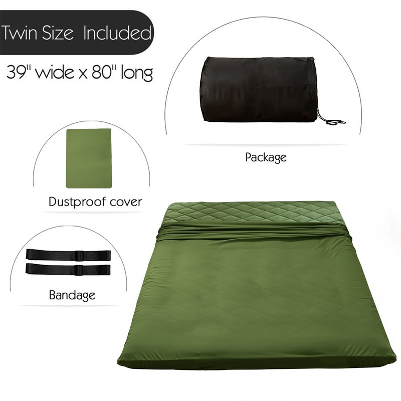MAXYOYO Japanese Floor Futon Mattress, Extra Thick Mattress Topper Twin