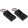 WAYLLSHINE 2Pcs 2 x 1.5V AA Battery Holder Case Box,