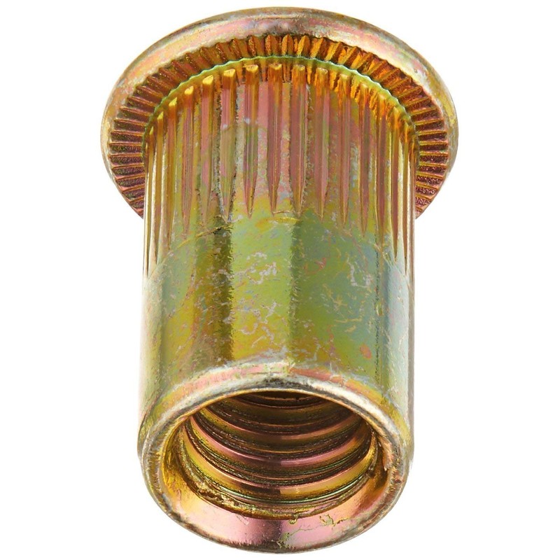 GFORTUN 30pcs Zinc Plated Bronze Tone Carbon Steel Rivet Nuts