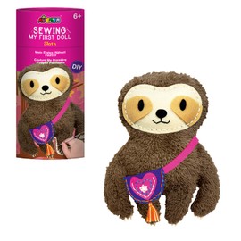 Avenir My First Sewing Kit for Beginner Ages 6+ | Premium Plush Big DIY Animals | Child-Safe Tools for Easy Sewing Fun |Motor Skills & Wiggle Stuff Sewing Creativity |Skill Gift for Boys & Girls