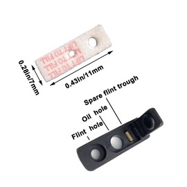 Consumption Supplies Package for Petrol Fuel Lighter,Universal Lighter Replacement Repair Kit, Flint Stones,Cotton Wick,Cotton, Rubber Gaskets (Compatible with Zipo Zoro lighters)