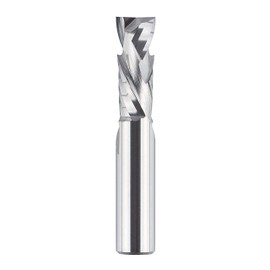 SpeTool Brocas de compresión en espiral hacia arriba y hacia abajo de 1,27 cm de diámetro de corte, broca CNC de carburo sólido larga para carpintería, tallado, grabado