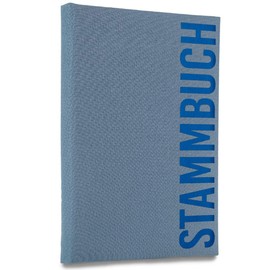 Hochzeitideal – Stammbuch der Familie Serie Alto - 21,0 cm x 15,0 cm - Buchbinderleinen Stammbuch Hochzeit - Familienbuch Standesamt mit 6-fach Ringmechanik für Urkunden mit Behördenlochung (hellblau)