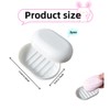 Four Plastic soap Dishes, Covered soap Dishes, Bathroom soap Stand.