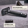 Störtebekker® Starter Set with Safety Razor with Case (Black) and