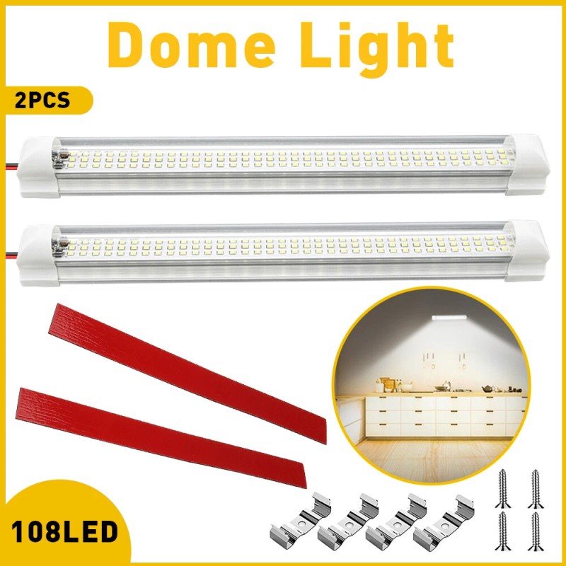 OXILAM 2Pack 12V RV Led Ceiling Dome Light LED Interior