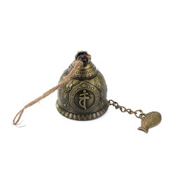 Vctitil 4pcs Vintage Feng Shui Wind Chime Fortune Windbell Crafts Bell Blessing Hanging Decor On Rope Wall Hanging