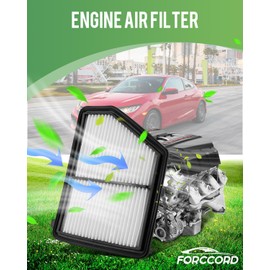 Forccord 2-Pack Engine Air Filter (Hybrid Only) Fits for 2023-21 Kia Sorento, 2023 Sportage, 2023-22 Hyundai Tucson, 2023-20 Sonata, 2023-21 Santa Fe Air Filter Replacement 28113L5100 Car Accessories