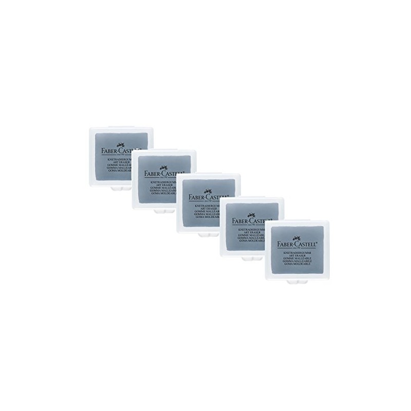Art Eraser Faber Castell Pack of 5 Kneading Rubber Erasers