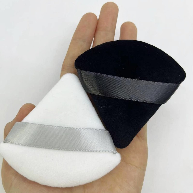 BeeSpring 2 Pcs Hot Soft Cotton Makeup Puffs Mini Face