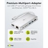 Goobay 49850 USB C Hub Multiport Splitter 9 Ports HDMI/VGA/USB