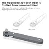 MULWARK 20pc 1/4 Ultra Low Profile Mini Ratchet Wrench Close