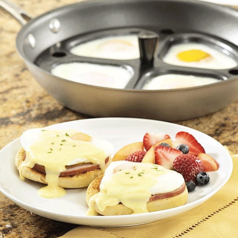 cozydiscount 28cm Metal Egg Poacher Pan - Shatterproof - Use