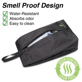 KOSMCCO Smell Proof Cleat Bag - Athletic Soccer & Golf Shoe Bag for Smelly Cleats and Gym Shoes | Durable, Water-Resistant, and Easy to Clean