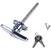 Garage Door Lock" T" Handle Assembly- Keyed
