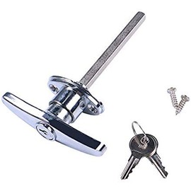 Garage Door Lock" T" Handle Assembly- Keyed