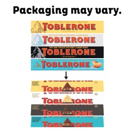 Toblerone Milk Chocolate Bar with Honey and Almond Nougat, 12.6 oz